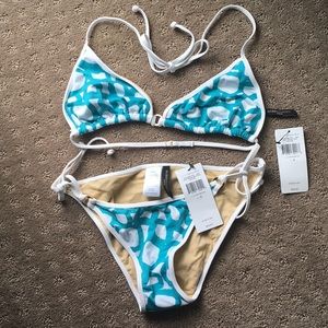 BCBG print bikini set